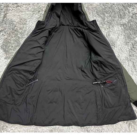 Norden reversible hooded parka jacket- black & army green size S - Picture 14 of 14